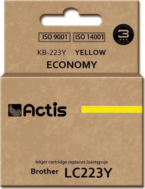 Actis Συμβατό Μελάνι Brother LC223Y Κίτρινο