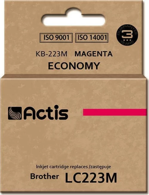 Actis Συμβατό Μελάνι Brother LC223M Ματζέντα