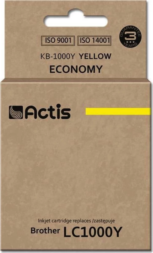 Actis Συμβατό Μελάνι Brother LC1000Y Κίτρινο