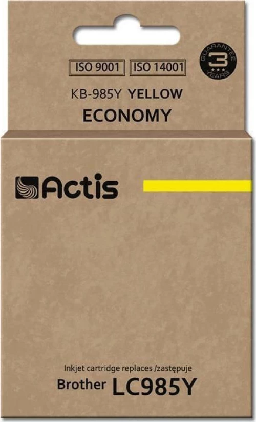 Actis Συμβατό Μελάνι Brother LC985Y Κίτρινο