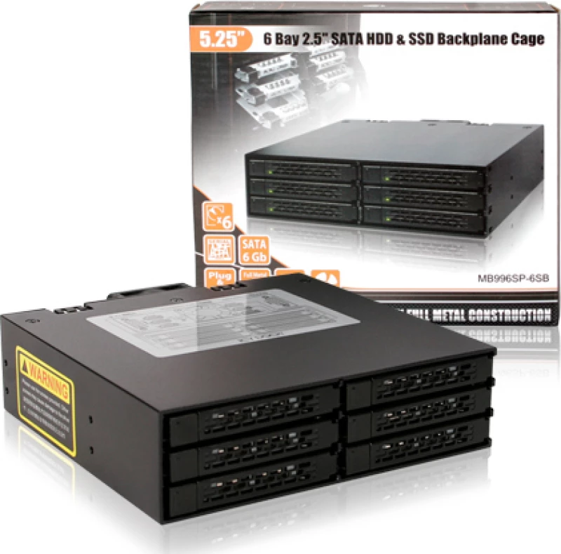 Πλαίσιο Για Σκληρούς Δίσκους Icy Dock MB996SP-6SB bk 6x2,5"