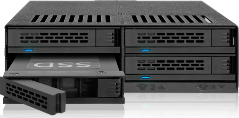 Icy Dock MB324SP-B συστοιχία δίσκων Επιφάνεια Εργασίας Μαύρος (Μαύρο)