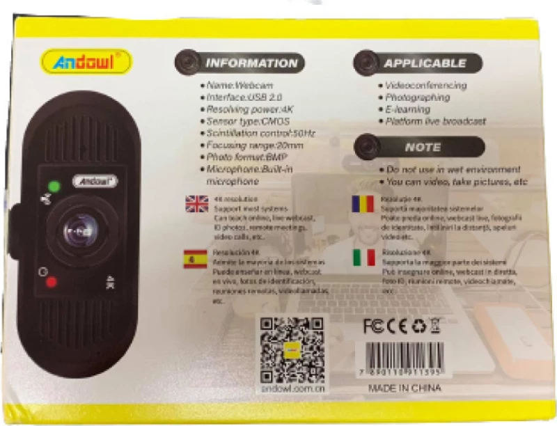 Andowl Q-T121 Web Camera 2K