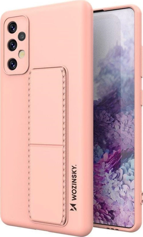 Wozinsky Kickstand Flexible Back Cover Σιλικόνης Ροζ (Galaxy A32 5G)