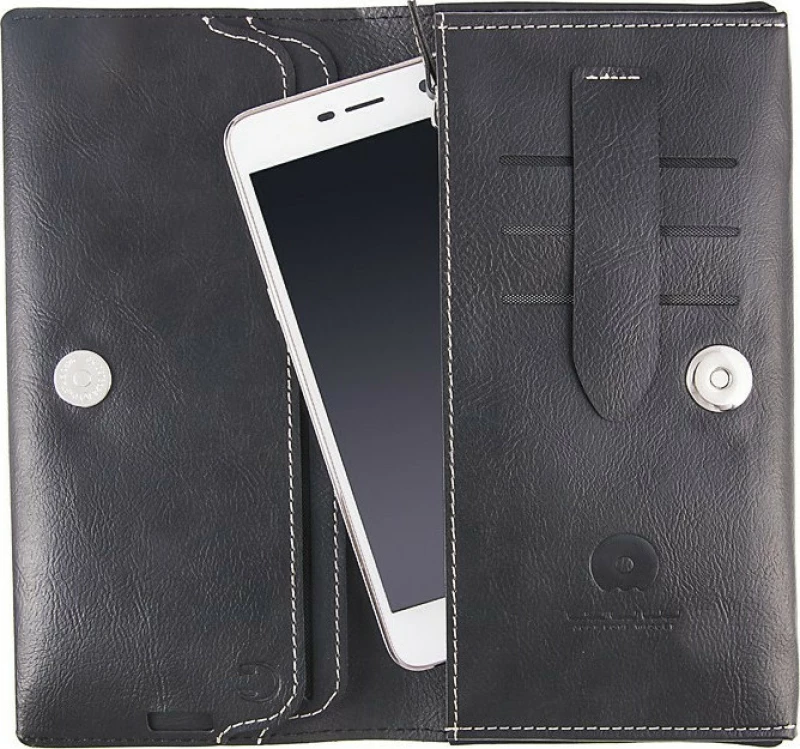 WUW-P05 Θήκη Κινητού-Πορτοφόλι για Smartphone μέχρι 5.5" BLACK