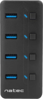 Usb Hub Natec Mantis 2 Nhu-1557 Lack 4X Usb3.0 Black