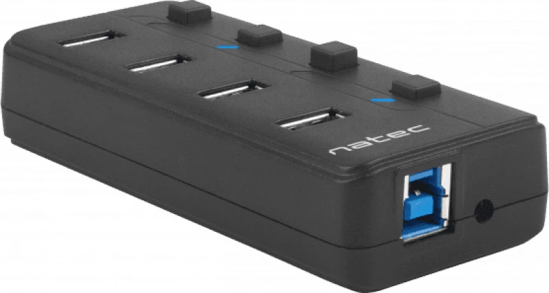 Usb Hub Natec Mantis 2 Nhu-1557 Lack 4X Usb3.0 Black