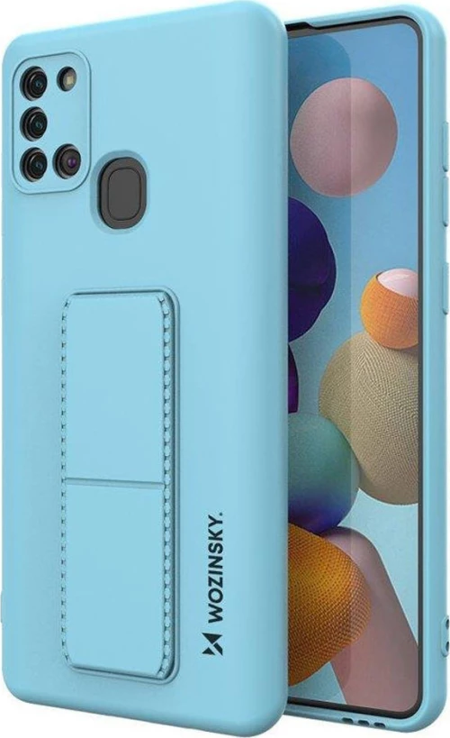 Wozinsky Kickstand Flexible Back Cover Σιλικόνης Μπλε (Galaxy A21s)