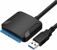 Προσαρμογέας Μετατροπέας Καλώδιο USB 3.0 Σε SSD SATA 2.5” & 3.5" Σκληρού Δίσκου (45cm) (Μαύρο/Μπλε) (OEM) SK997146