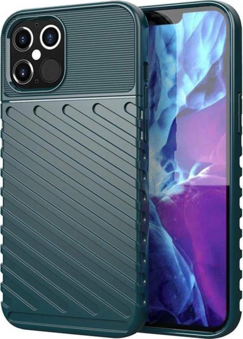 Thunder Back Cover Σιλικόνης Ανθεκτική Πράσινο (iPhone 12 Pro Max)