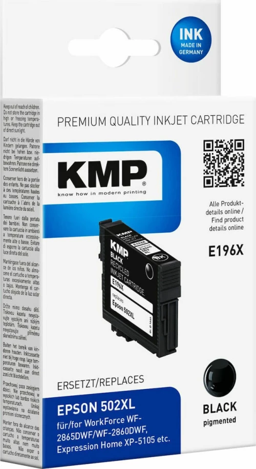 KMP Συμβατό Μελάνι Epson 502XL Μαύρο