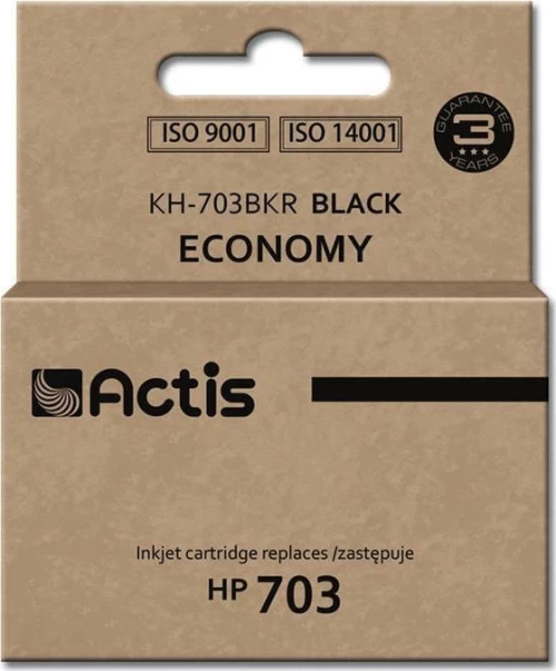 Actis Συμβατό Μελάνι HP 703 Μαύρο