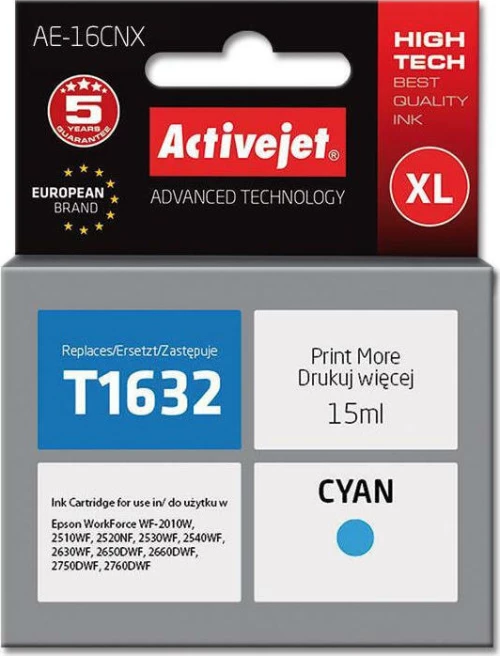 Active Jet Συμβατό Μελάνι Epson T1632 Κυανό