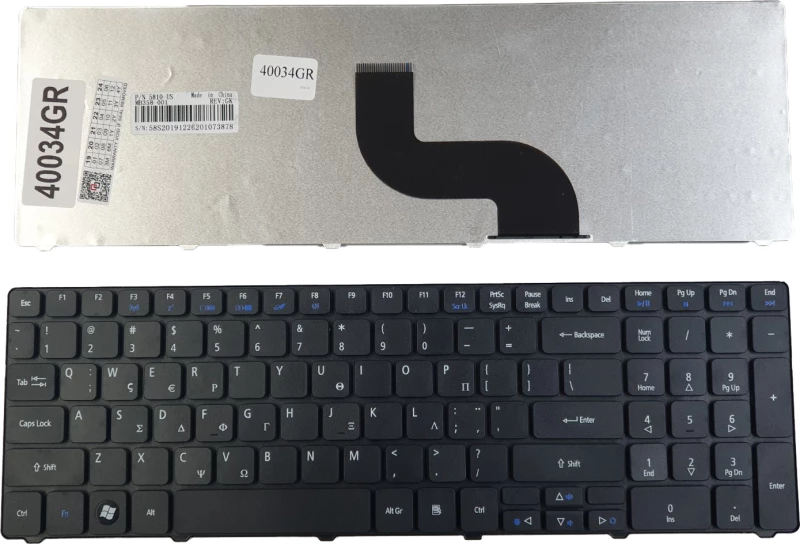 Πληκτρολόγιο για Acer Aspire 5749Z E1-571-6680 OEM (Κωδ.40034GR)