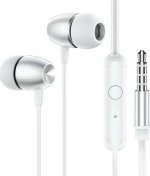 Borofone BM57 Platinum In-ear Handsfree με Βύσμα 3.5mm Ασημί