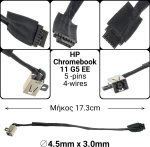 Dc Jack Hp Chromebook 11G 5Ee