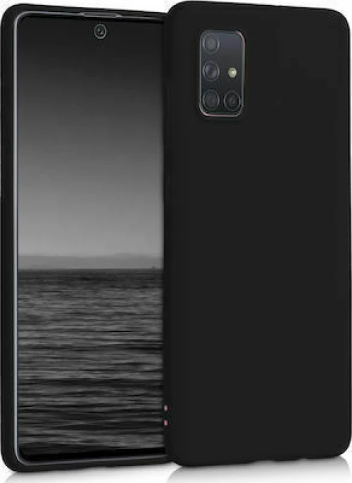 Matt Back Cover Σιλικόνης Μαύρο (Galaxy A52)