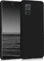 Matt Back Cover Σιλικόνης Μαύρο (Galaxy A52)