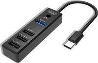 Earldom Usb Hub Adapter 3Xusb 2.0, 1Xusb 3.0 Et-Hub08 (Μαύρο)