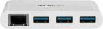 StarTech 3-Port USB-C Hub with Gigabit Ethernet Λευκό
