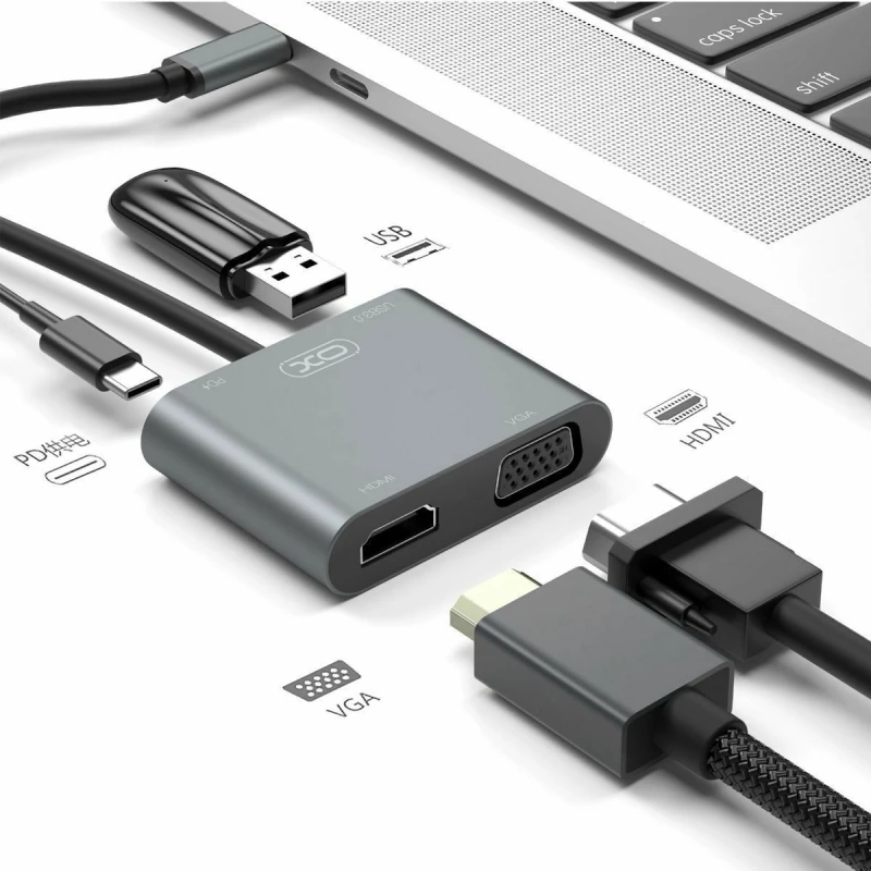 XO USB-C 4in1 Dock HUB001