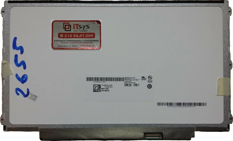 B125XTN02.0 12.5" 1366x768 WXGA LED 30pin EDP Slim (Κωδ. 2655)