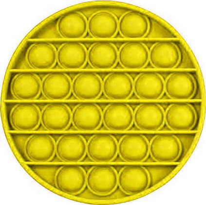Αγχολυτικό Παιχνίδι Anti-Stress Ανακούφισης - Fidget Bubble Pop Κύκλος Κίτρινο
