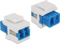 DeLock Lc Duplex Singlemode Keystone Blue/White
