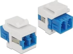 DeLock Lc Duplex Singlemode Keystone Blue/White