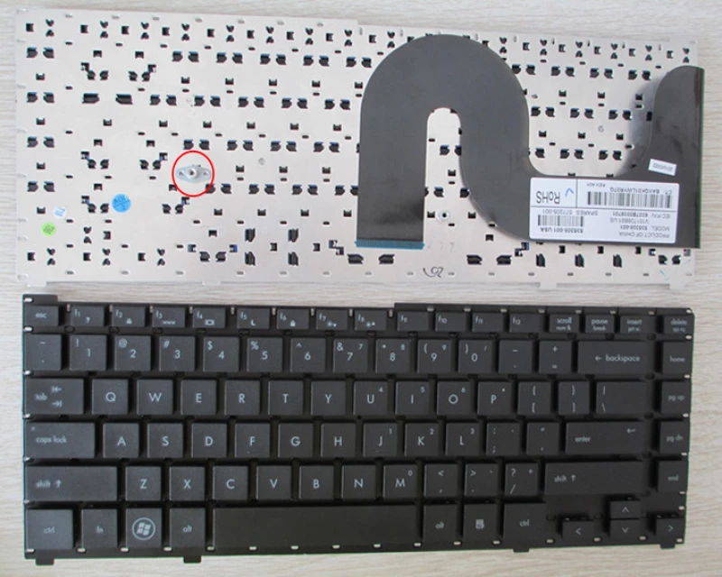 Πληκτρολόγιο για HP Probook 4310/4310s/4311/4311s US Μαύρο (40069US)