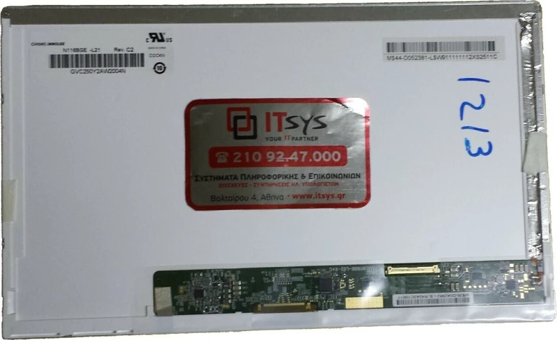 CLAA116WA0?1A 11.6" 1366x768 WXGA LED 40pin (Κωδ. 1213)