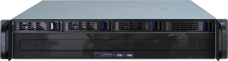 Inter-Tech Case 2U 2404S Μαύρο