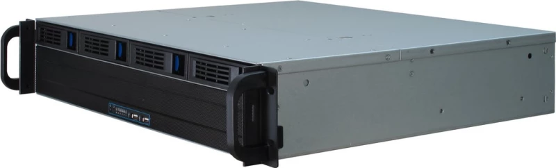 Inter-Tech Case 2U 2404S Μαύρο