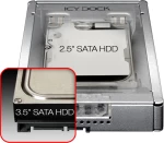 Πλαίσιο Για Σκληρούς Δίσκους Icy Dock Mb982Sp-1S Silver | 2.5"To 3.5" Sata&Ssd Converter