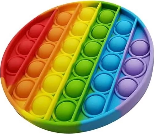 Anti Stress Fidget Bubble Pop Κύκλος Rainbow