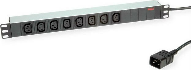 Πολύπριζο Rack 19' 8xC13 Σε C20 Μαύρο