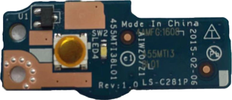 Power Button BoardLenovo Z41-70 Z51-70 500-15ACZ ls-c281p(Κωδ.1-BRD019)