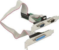 DeLock Κάρτα PCIe σε 1 θύρα DB25 Parallel και 2 θύρες RS232 DB9 Serial