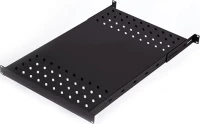 Elegant Ράφι 1U Για Rack Με Βαθος 80cm 50Kgr L=50-57mm ( Μαύρο