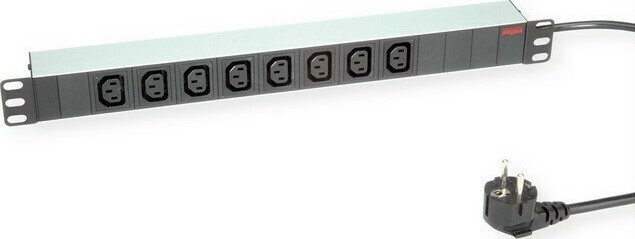Πολύπριζο Rack 9 8xC13 ΣΕ Sch Μαύρο