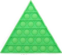 Pop It Παιχνίδι Στρες Ανακούφισης παζλ- Bubble Sensory Decompression Toy παζλ για ενήλικες Παιδιά - Triangle Green (oem)