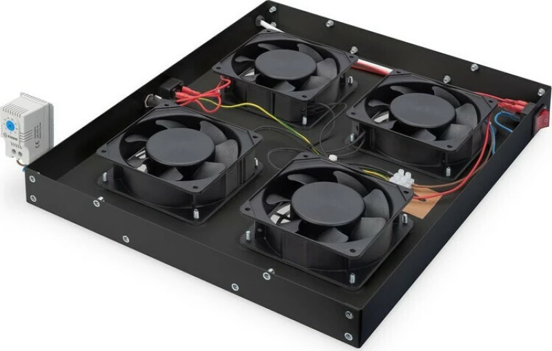 Digitus Ανεμιστήρες Rack 483mm 19" Μαύρο