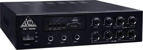 Ενισχυτής Pa Με Λειτουργία 12V Dc Και 220V Ac - Axd Sound Te-50Ad