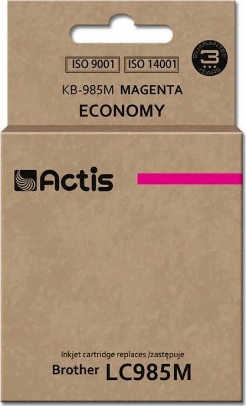 Actis Συμβατό Μελάνι Brother LC985M Ματζέντα