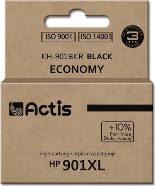 Actis Συμβατό Μελάνι HP 901XL Μαύρο