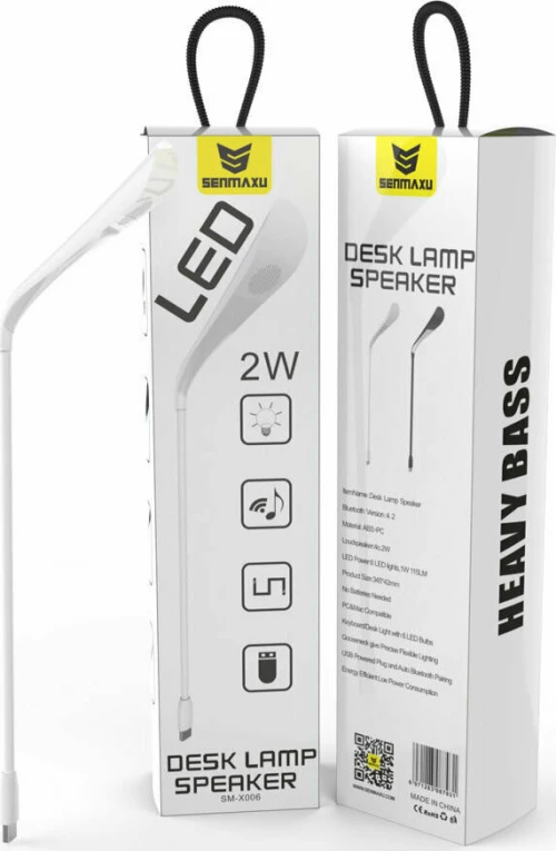 Usb led +& bluetooth speaker Λευκό