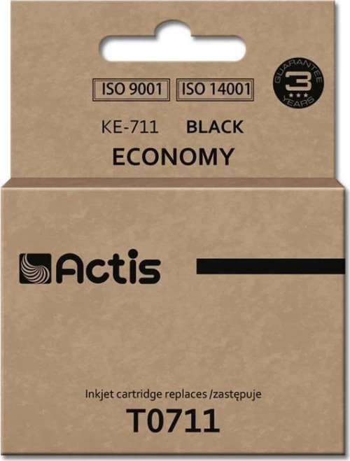 Actis Συμβατό Μελάνι Epson T0711 Μαύρο