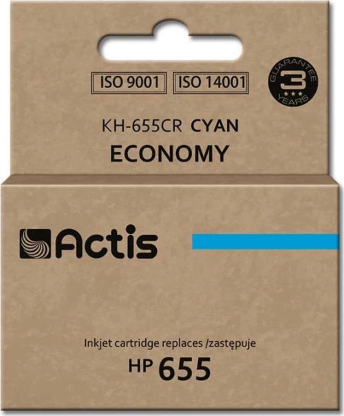 Actis Συμβατό Μελάνι HP 655 Κυανό
