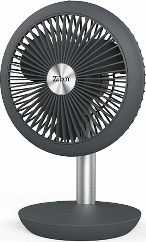 Zilan Μικρός Επαναφορτιζόμενος Επιτραπέζιος Ανεμιστήρας Μαύρο