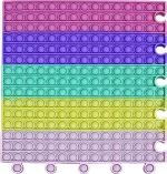Pop it Fidget Puzzle Πολύχρωμο 225POP